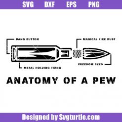 Anatomy Of A Pew Blueprint Gun AR15 Svg, Freedom USA Svg, Military Svg