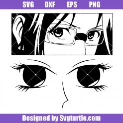 Anime Girl Face Svg, Anime Girl Svg, Anime Fans Svg, Manga Svg