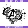 Avengers Heart Shape Svg