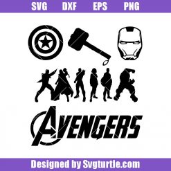 Avengers Hero Squad Svg, Avengers Hero Set Svg, Avengers Svg