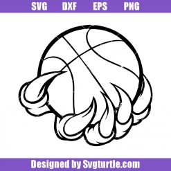 Basketball Claw Svg, School Sport Svg, Basketball Logo Svg, Basketball Svg