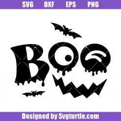 Boo Halloween Svg, Halloween Pumpkin Svg, Ghost Svg, Halloween Bats Svg