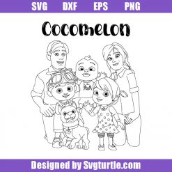 Cocomelon Family Svg, Cocomelon Kids Svg, Cocomelon Cartoon Svg