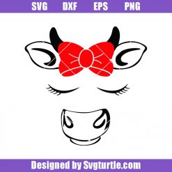 Cow Face Bows Svg, Eyelash Cow Svg, Farmhouse Svg, Cow Svg, Baby Svg