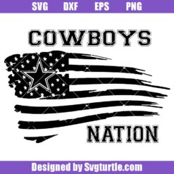 Cowboys Nation Flag Svg, Cowboys American Flag Svg, Cowboys Svg