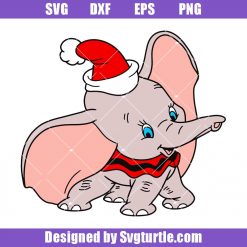 Cute Elephant Christmas Svg, Elephant Christmas Svg, Christmas Animal Svg