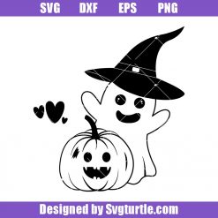 Cute Pumpkin Ghost Svg, Cute Halloween Svg, Cute Bo Svg, Kids Halloween Svg