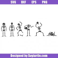 Dancing Skeleton Halloween Svg, Skeleton Flossing Svg, Skeleton Funny Svg