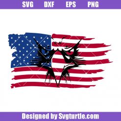 Distressed American flag With An Eagle Svg, American Flag Svg, Distressed Flag Svg