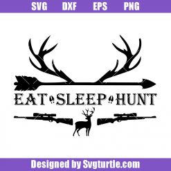 Eat Sleep Hunt Svg, Deer Bow Hunting Svg, Archery Target Svg