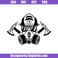 Fighting Fire Helmet Svg, Firefighter logo Svg, Rescue Axes Svg