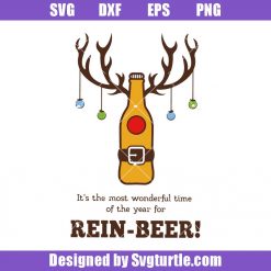 Funny Beer Reindeer Svg, Rein Beer Svg, Beer Christmas Svg, Reindeer Svg