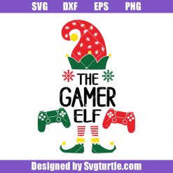 Gamer Elf Family Christmas Svg, Christmas Eve Gift, Gamer Elf Svg