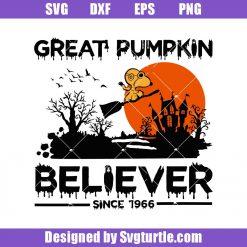 Great Pumpkin Believer Since 1966 Svg, Snoopy Halloween Svg, Snoopy Svg
