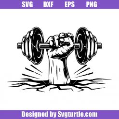 Hand Lifting Weights Svg, Weight Lifting Svg, Dumbbell Svg, Gymer Svg