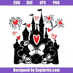 Happily Ever After Disney Castle Svg, Mickey and Minnie Svg