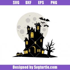 Haunted House Svg, Halloween Horror Svg, Halloween Svg, Halloween Gift