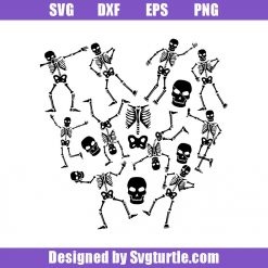 Heart of Skeleton Dance Svg, Halloween Skeleton Flossing Svg, Skeleton Svg