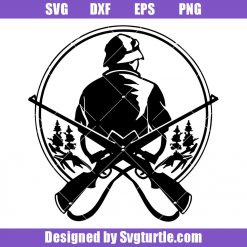 Hunting Man Logo, Hunting Man Frame Svg, Hunter Logo Svg , Hunting Svg