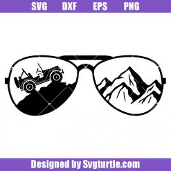 Jeep and Sunglasses Svg, Vehicle Svg, Funny Jeep Svg, Sunglasses Svg