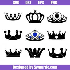 King Crown Bundle Svg, Crown Svg, Crown for Party Svg, Princess Svg
