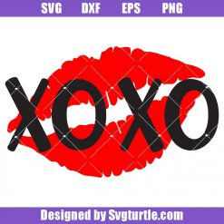 Kissing Lips Svg, XOXO Svg, Valentines Day Svg, Love Svg, Lips Svg