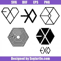 Korean Boyband Svg, EXO Logo Svg, EXO Svg, Music Group Logo Svg