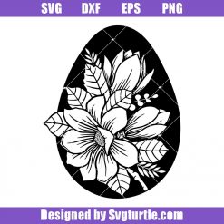 Magnolia Bouquet Svg, Flower Eggs Svg, Easter Sign Svg, Easter Svg