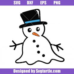 Melting Snowman Svg, Snowman Cute Svg, Winter Christmas Svg, Christmas Svg