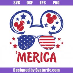 Mickey Merica Svg, Disney Merica Svg, Happy 4th of July Svg, Disney America Svg, American Flag Patriotic Svg, Patriotic Day Svg, Independence Day svg, Cut File, File For Cricut & Silhouette