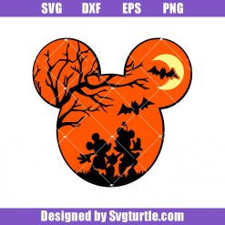 Mickey Mouse Halloween Svg, Mickey Ears Halloween Svg, Halloween Svg