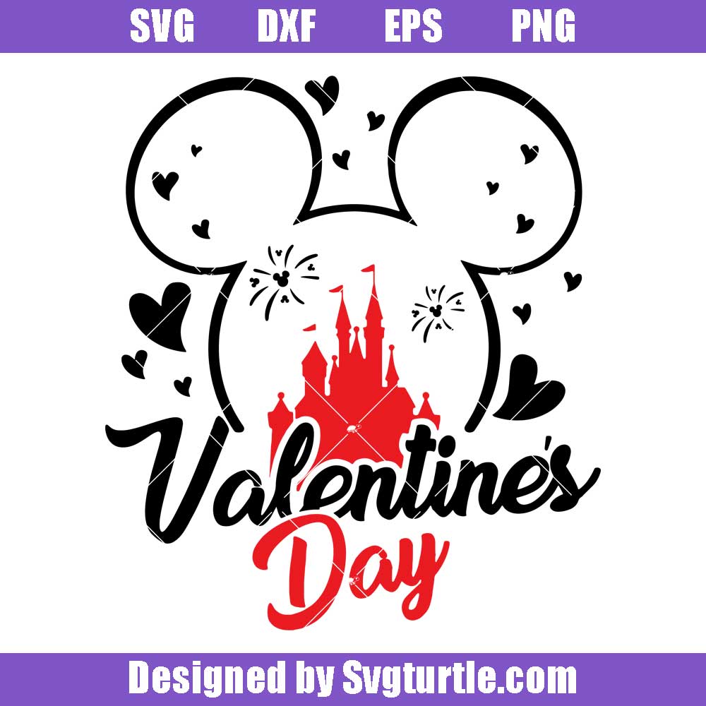 Mouse Castle Valentines Day Svg, Love Svg, Mouse Head Svg