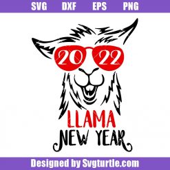 New Year Eve Llama 2022 Svg, New Year Eve Svg, Llama 2022 Svg, Llama Svg