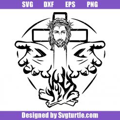 Resurrection Of Christ Svg, Jesus Cross Svg, Christian Cross Svg, Faith Svg