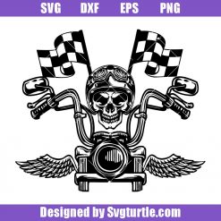 Ride or Die Svg, Skull Riding Motorcycle Svg, Skull Svg, Big Biker Svg