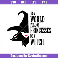 Spooky Witch Svg, Witch Princess Svg, Halloween Witch Svg, Witch Svg