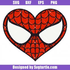Superhero Valentine Svg, Spider Heart Svg, Valentine's Day Svg