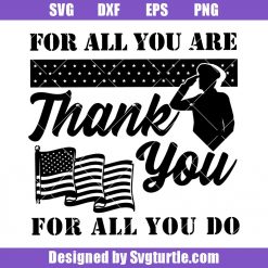 Thank You Veteran Svg, Thanks For Everything Svg, Veteran Proud Svg