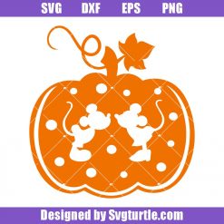 Thanksgiving Mouse in Pumpkin Svg, Fall 2021 Svg, Thanksgiving Svg