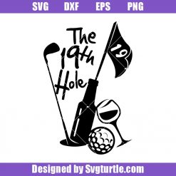 The 19th Hole Golf Wine Beer Svg, Funny Golf Svg, Golf Lover Svg