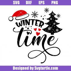 The Most Beautiful Winter Time Svg, Winter Time Svg, Christmas Quote Svg