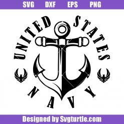 US Navy Anchor Svg, US Navy Svg, USN Svg, US Navy Logo Svg