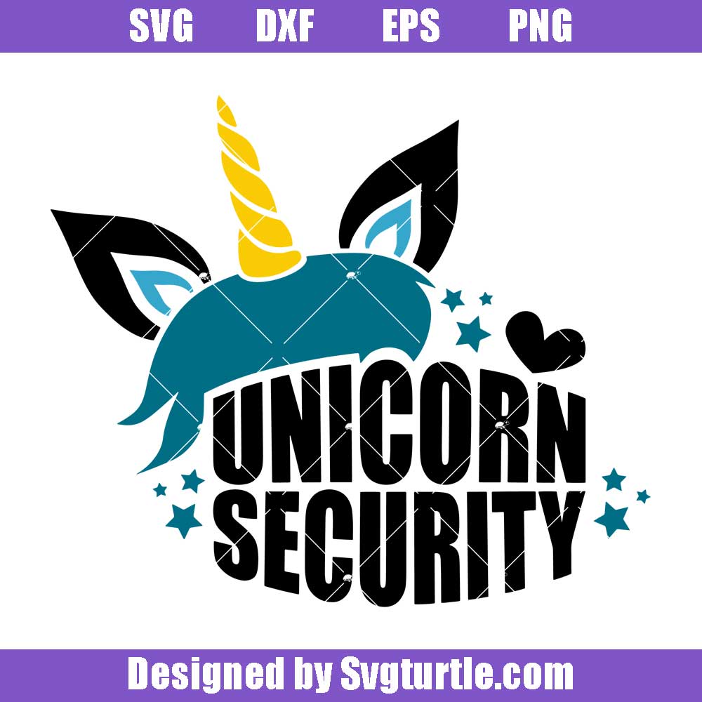 Unicorn security Svg, Funny Unicorn Svg, Unicorn Svg