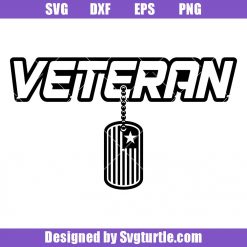 United States Veteran with Tag Svg, Veteran Svg, Military Veteran Gift
