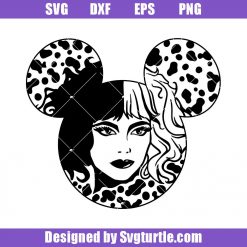 Villain Head Mickey Mouse Svg, Evil Queen Svg, Born Brilliant Svg