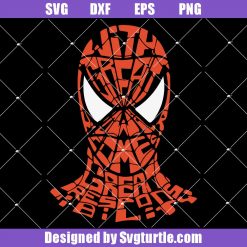 With Great Power Comes Great Responsibility Svg, Spiderman Svg