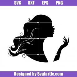 Women's Sace Svg, Woman silhouette Svg, Beautiful Girl Svg, Cut File, File For Cricut & Silhouette