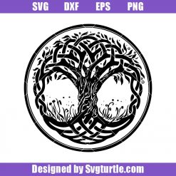 Yggdrasil Tree of Life Svg, Compass Viking Svg, Family Tree Svg