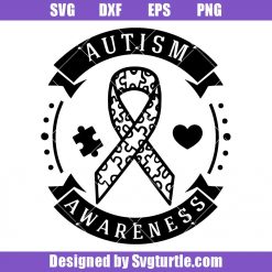 2nd April Svg, Be Kind Svg, Autism Support Svg, Ribbon Svg