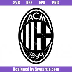 AC Milan Football Team Logo Svg, Soccer Logo Svg, AC Milan Svg